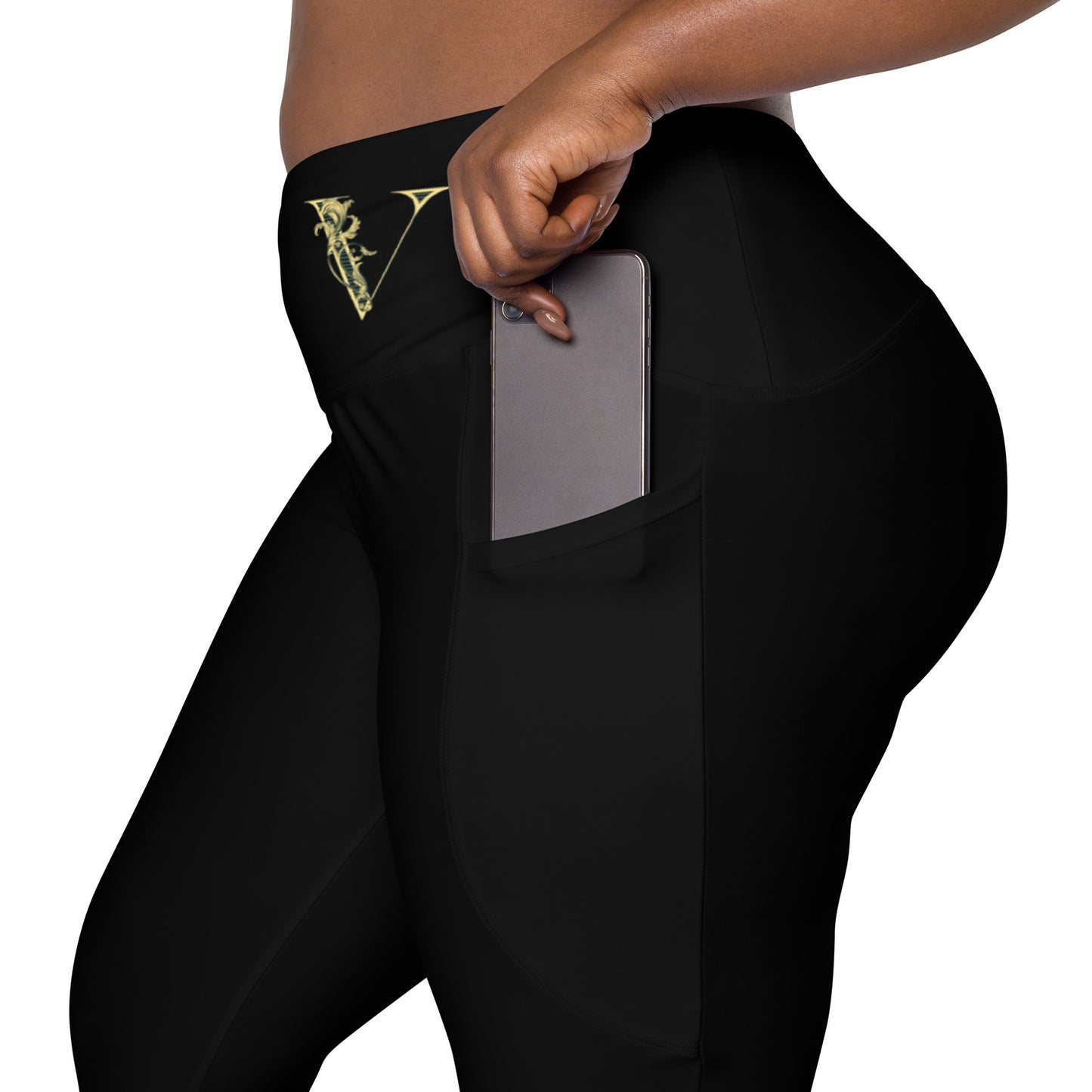 Valorous Vixen Brand - Crossover leggings with pockets