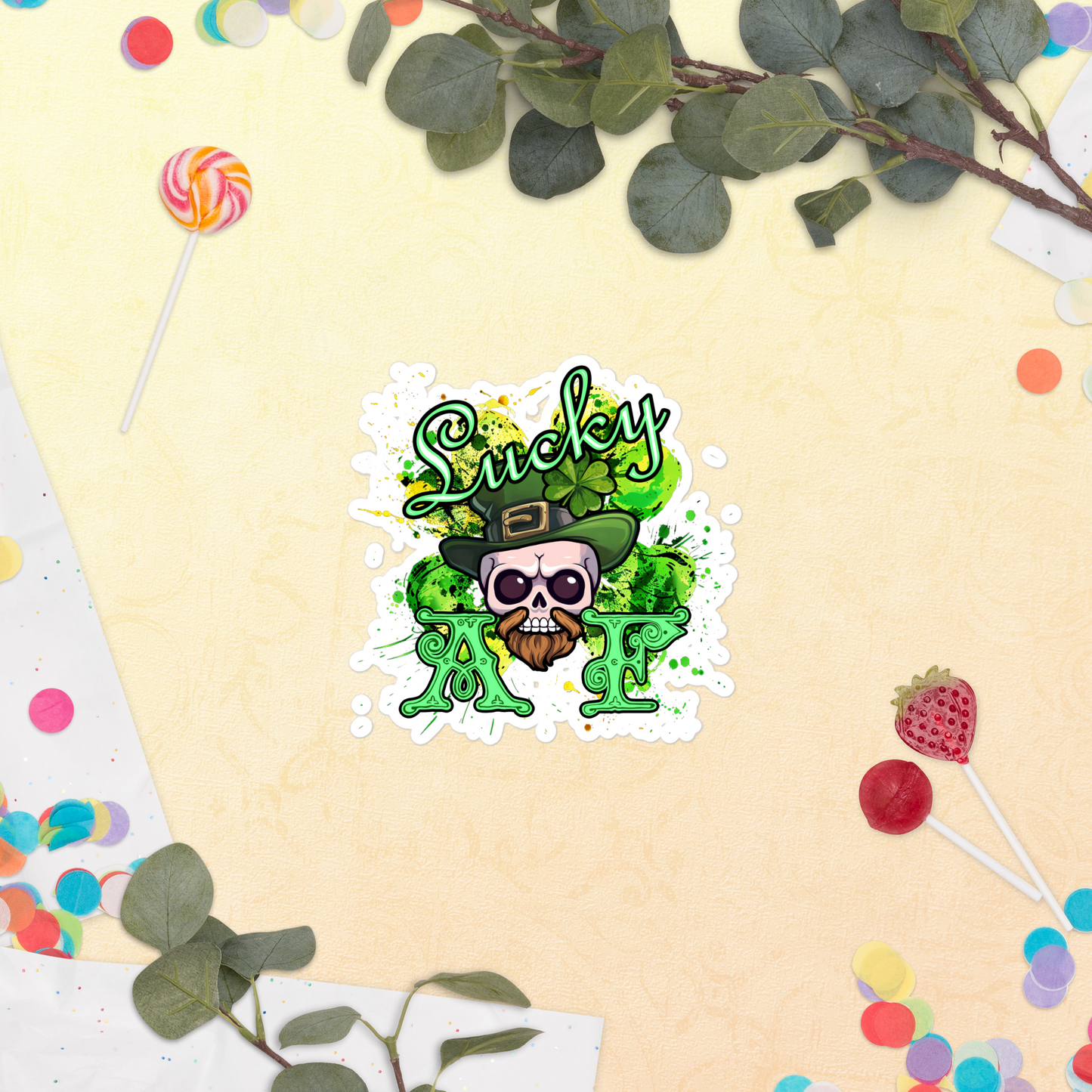 Lucky AF Holiday - Bubble-free stickers