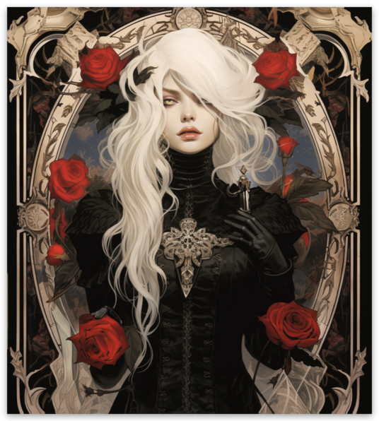Vampy Vixen Sticker