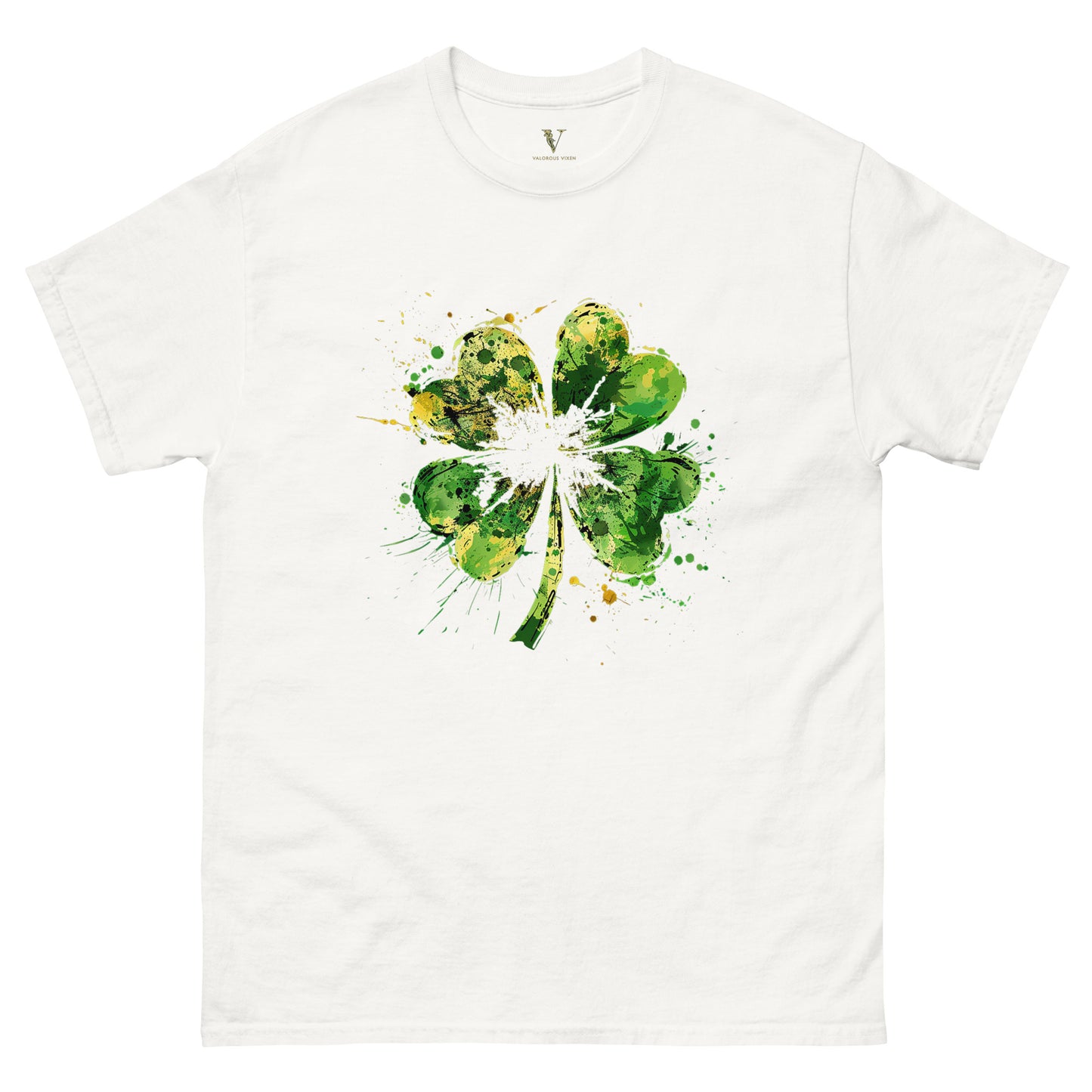 Four Leaf Paint Splatter - Men's classic tee